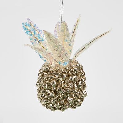 Shimmer Hanging Pineapple Gold