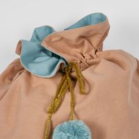 Blue and Sand Reversible Sack