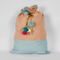 Blue and Sand Reversible Sack