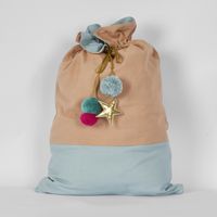 Blue and Sand Reversible Sack