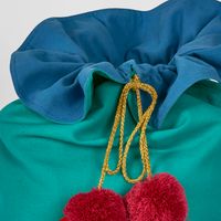 Blue and Green Reversible Sack