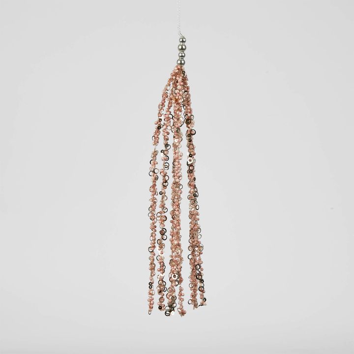 Milla Hanging Sequin Tassel Pink