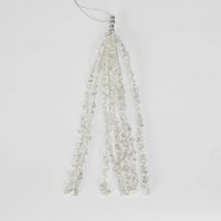 Milla Hanging Sequin Tassel White