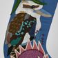 Kookaburra Embroidered Stocking Blue