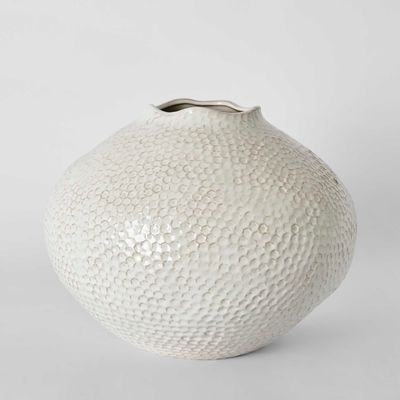 Jaylen Round Vase Cream