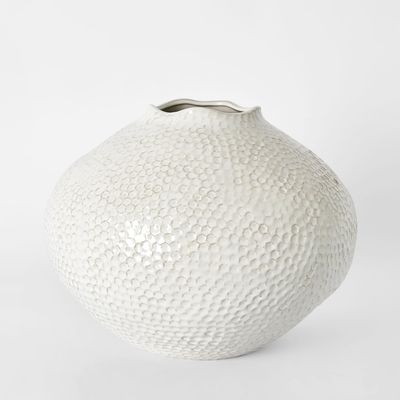 Jaylen Round Vase Cream