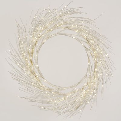 Starry White Wreath 100cm With 517LED