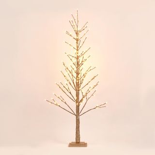 Champagne Glitter Tree 150cm With 186LED