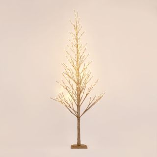 Champagne Glitter Tree 210cm With 306LED