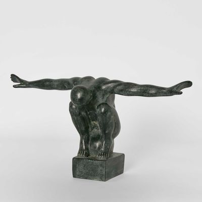 Bethem Man Sculpture Black