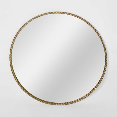 Palais Round Mirror Large Gold