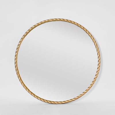 Palais Round Mirror Small Gold