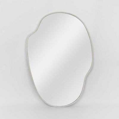 Dune Organic Mirror Small White