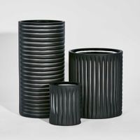 Hollis Vase Wide Black