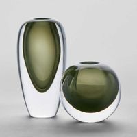 Jaylen Vase Round Smoke