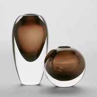 Jaylen Vase Round Amber