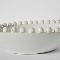 Frida Terracotta White Bowl Large