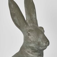 Henry Hare Sitting Large Grey