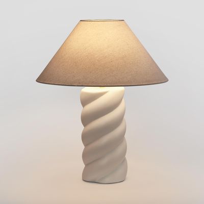 Twist Column Lamp & Shade