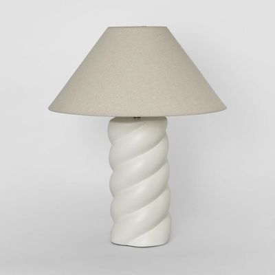 Twist Column Lamp & Shade