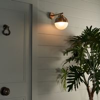 Carrington Outdoor Wall Light Antique Brass