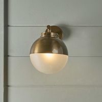 Carrington Outdoor Wall Light Antique Brass