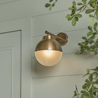 Carrington Outdoor Wall Light Antique Brass
