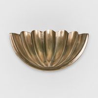 Half Moon Shell Shade Wall Light Small