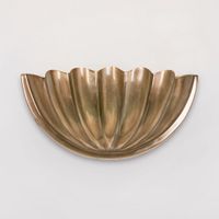 Half Moon Shell Shade Wall Light Small