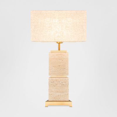 Ashley Travatine Table Lamp with shade