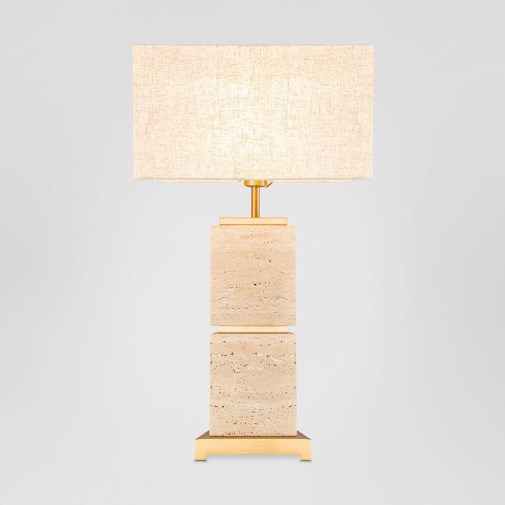 Ashley Travatine Table Lamp with shade