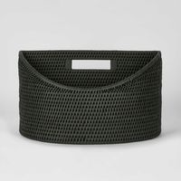 Paume Rattan Magazine Holder  Black