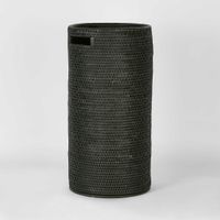 Paume Rattan Umbrella Stand Black