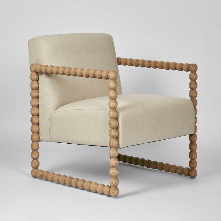 Bobbin Oak ArmChair Natural/Linen
