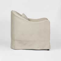 Ville Armchair Slip Cover Linen Natural