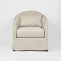 Ville Armchair Slip Cover Linen Natural