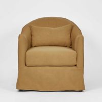 Ville Armchair Slip Cover Linen Nutmeg