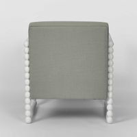 Bobbin Oak ArmChair White/Seafoam