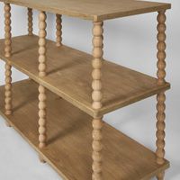 Bobbin Oak Console Natural 140cm