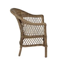 Marco Aluminium Synthetic Wicker Chair Natural -Outdoor