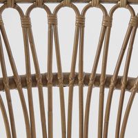 Cayman Rattan Hamptons Bar stool Natural W/Cream Cushions & Footrest