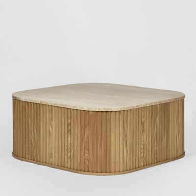 Travertine Oak Coffee Table