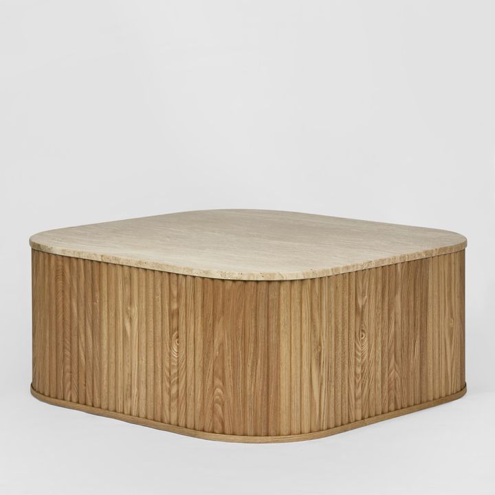 Travertine Oak Coffee Table