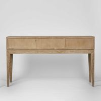 Columbus Oak 6 Drawer Console Hall Table