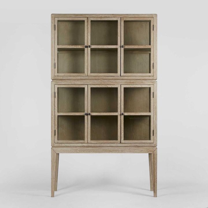 Columbus Oak 6 Door Cabinet