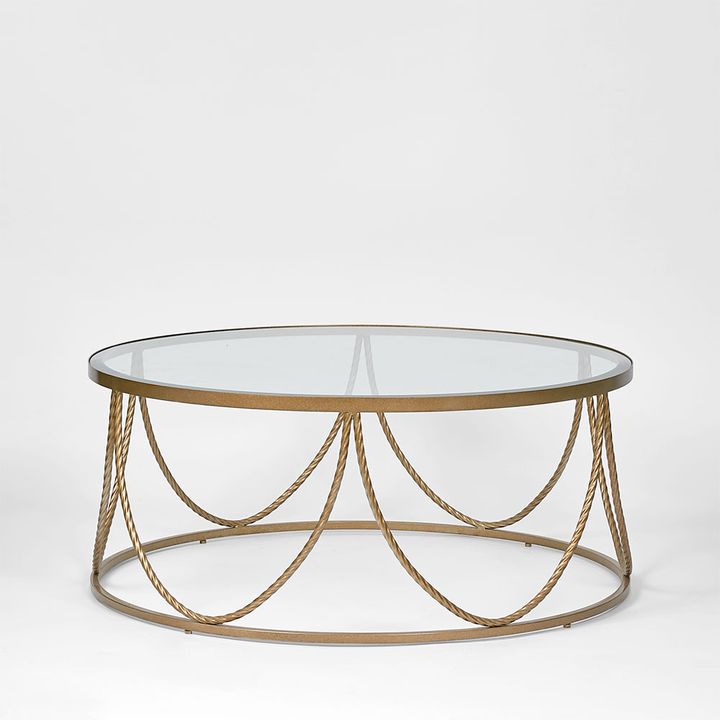 Palais Round Coffee Table Gold