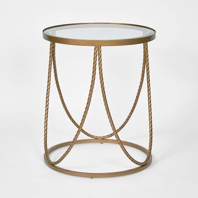 Palais Round Side Table Gold