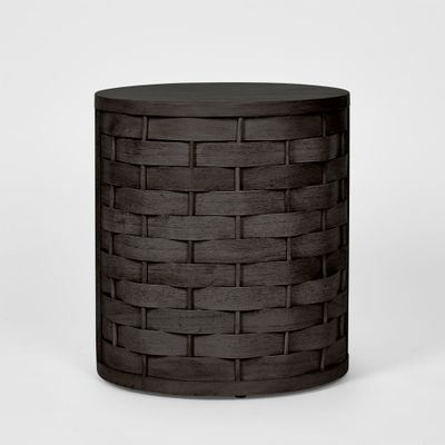 Weave side Table Black