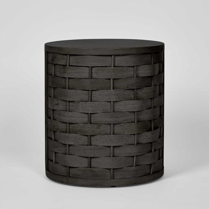 Weave side Table Black