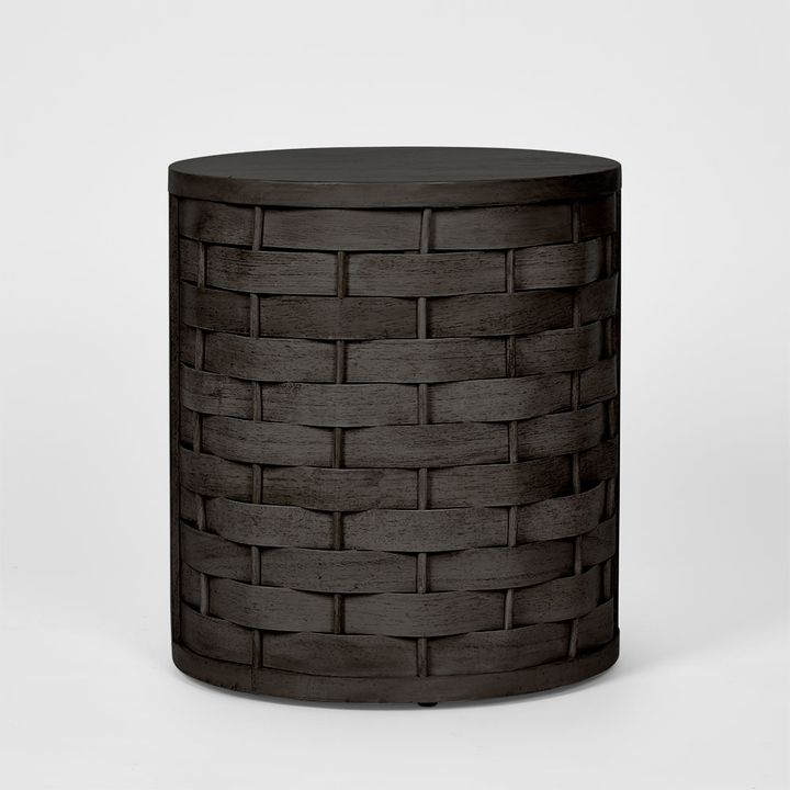 Weave side Table Black